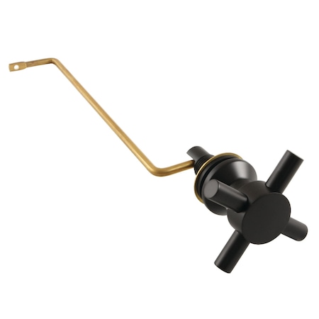 Kingston Brass KTDXS0 Side Mount Toilet Tank Lever, Matte Black KTDXS0